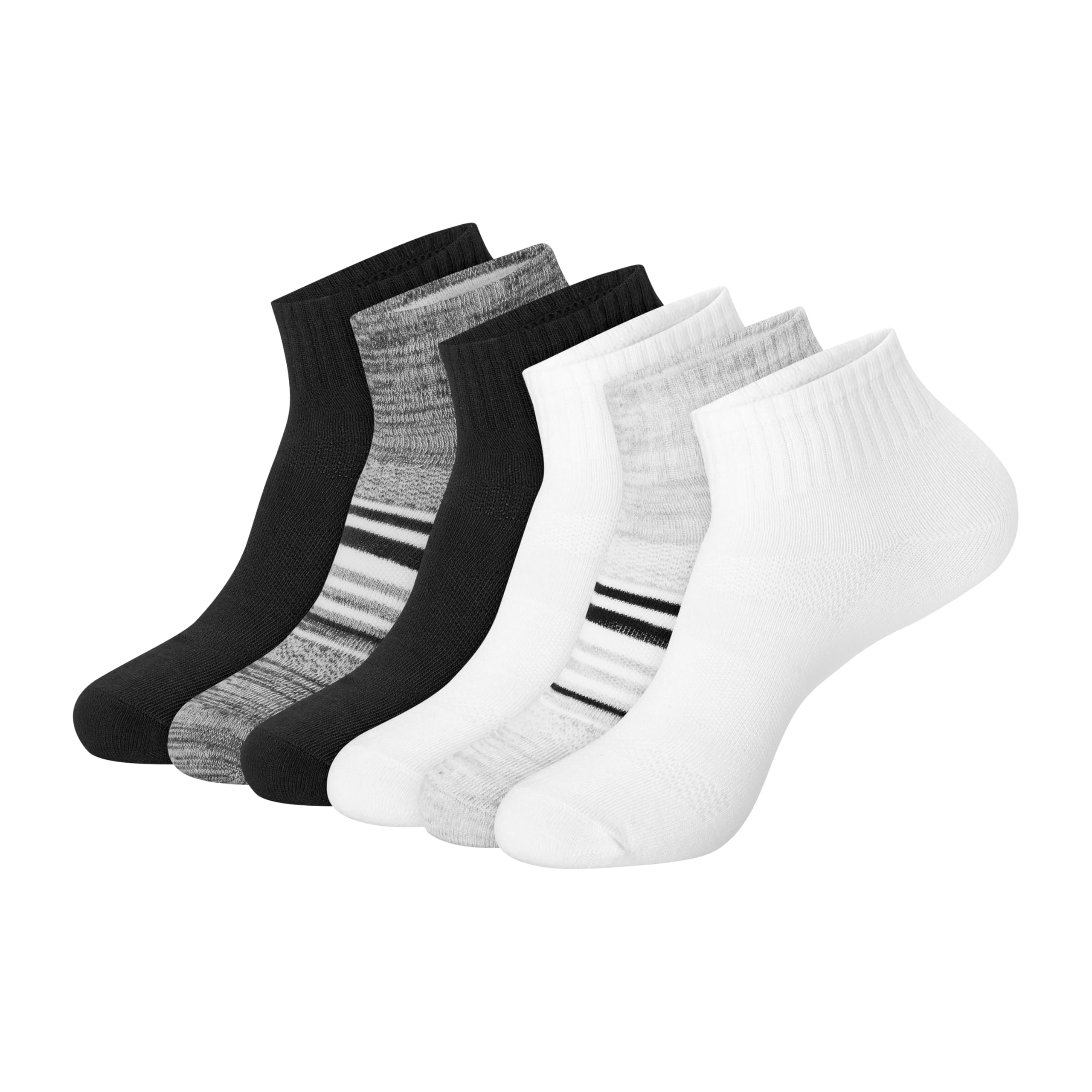 Women's Socks, Lightweight Breathable Socks, No Show and Super No Show, 6-Pack