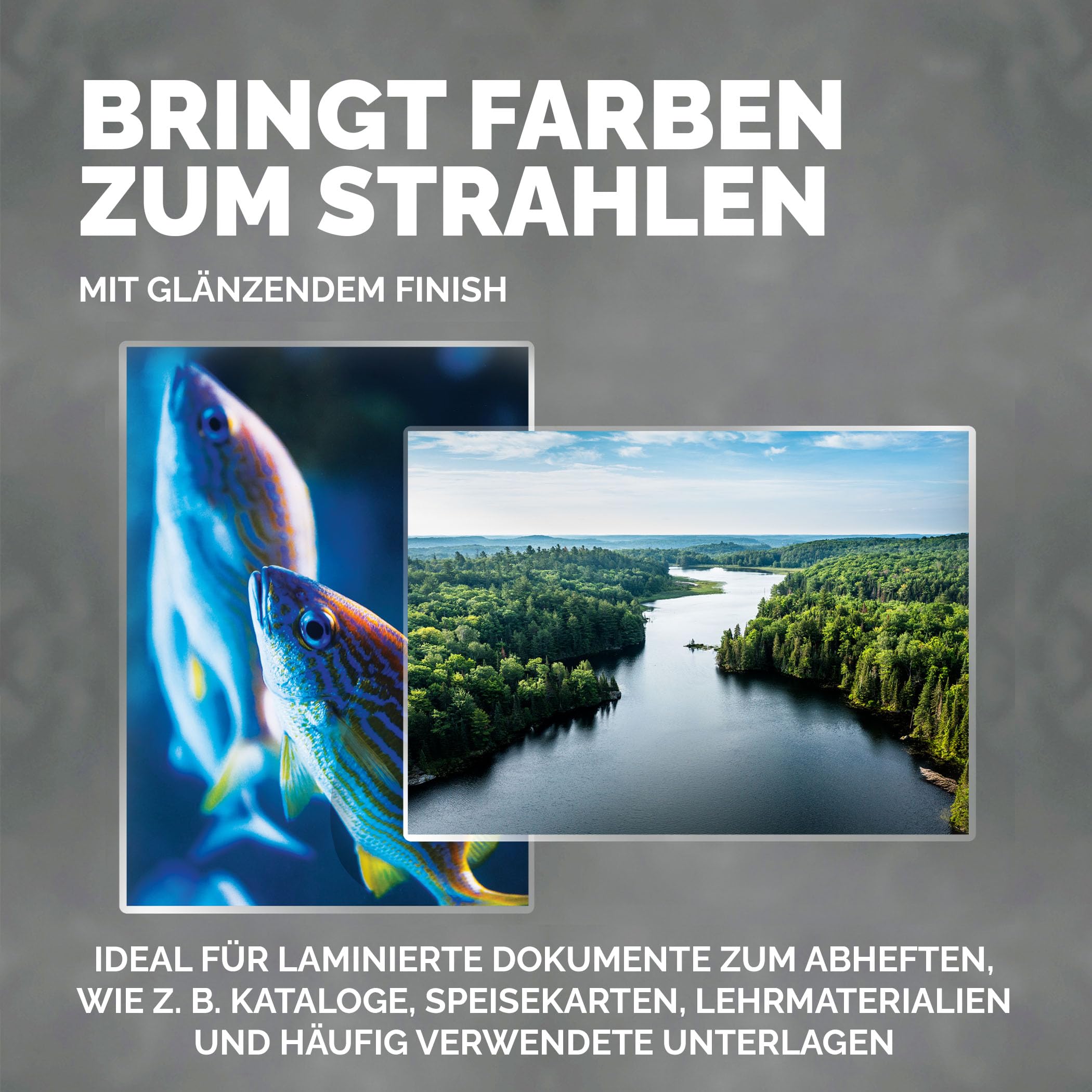 Fellowes Laminierfolie A3 80 Mikron Heißlaminierfolien selbstklebend 100 Stück