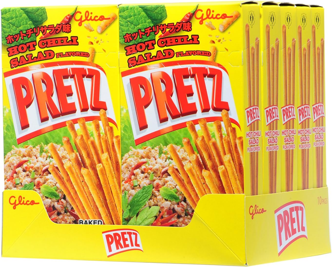 Pretz Biscuit Stick, Hot Chili Salad, 1.16 Ounce (Pack of 10)