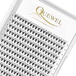QUEWEL Cluster Lashes 240Pcs Individual Lashes 20D 0.07C Curl 11mm Knot-Free Lash Extensions Clusters Lashes Soft&Natural False Eyelashes Individual DIY Eyelash Extension at Home(20D 0.07C 11)