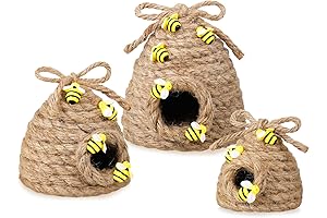Jutom 3 Pcs Bee Hive Decor Honey Bee Tiered Tray Decor