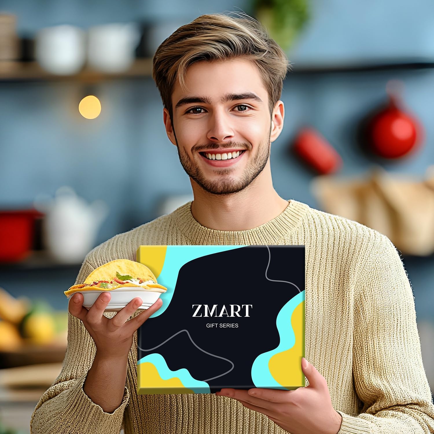 Zmart Funny Food Socks - Men Food Gifts, Bacon Taco Pizza Sushi Socks, Teen Valentine Gifts - Image 2