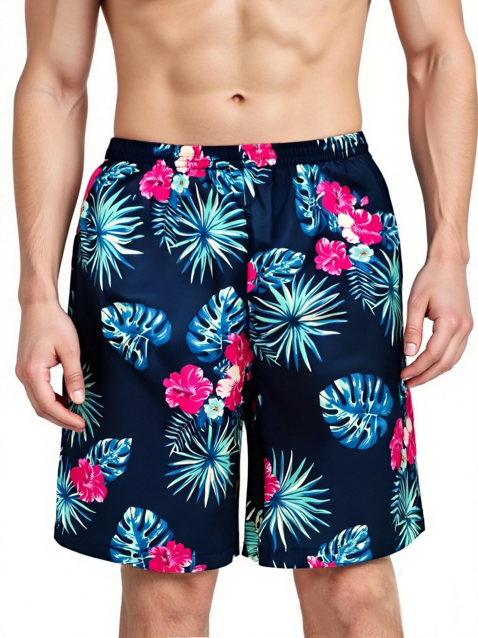 Dissolving Swim Trunks Men Dissolvable Swim Shorts Disappearing Prank Shorts Funny Swimsuit Adult Humor for Party (XL, Blue)