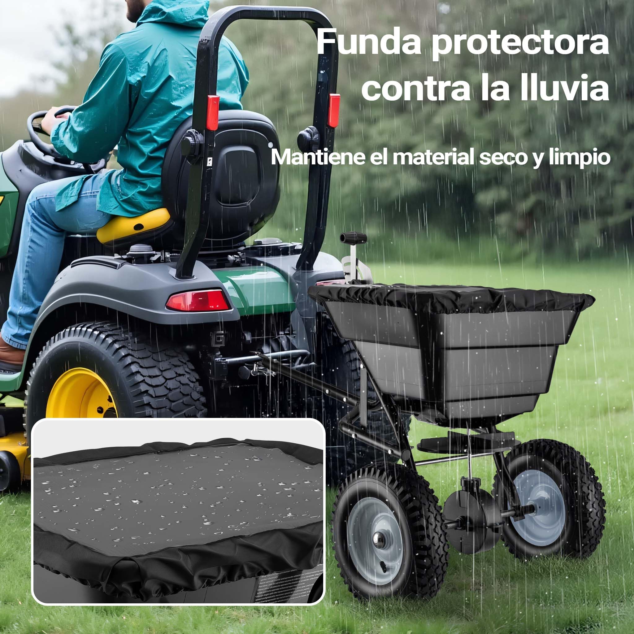 Esparcidor GT1507 Capacidad 29L Esparcidor Semillas, abono, Sal Accesorios jardinería Cuidado jardín