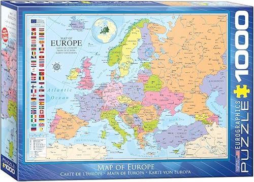 EuroGraphics Mapa de Europa Puzzle 1000 piezas