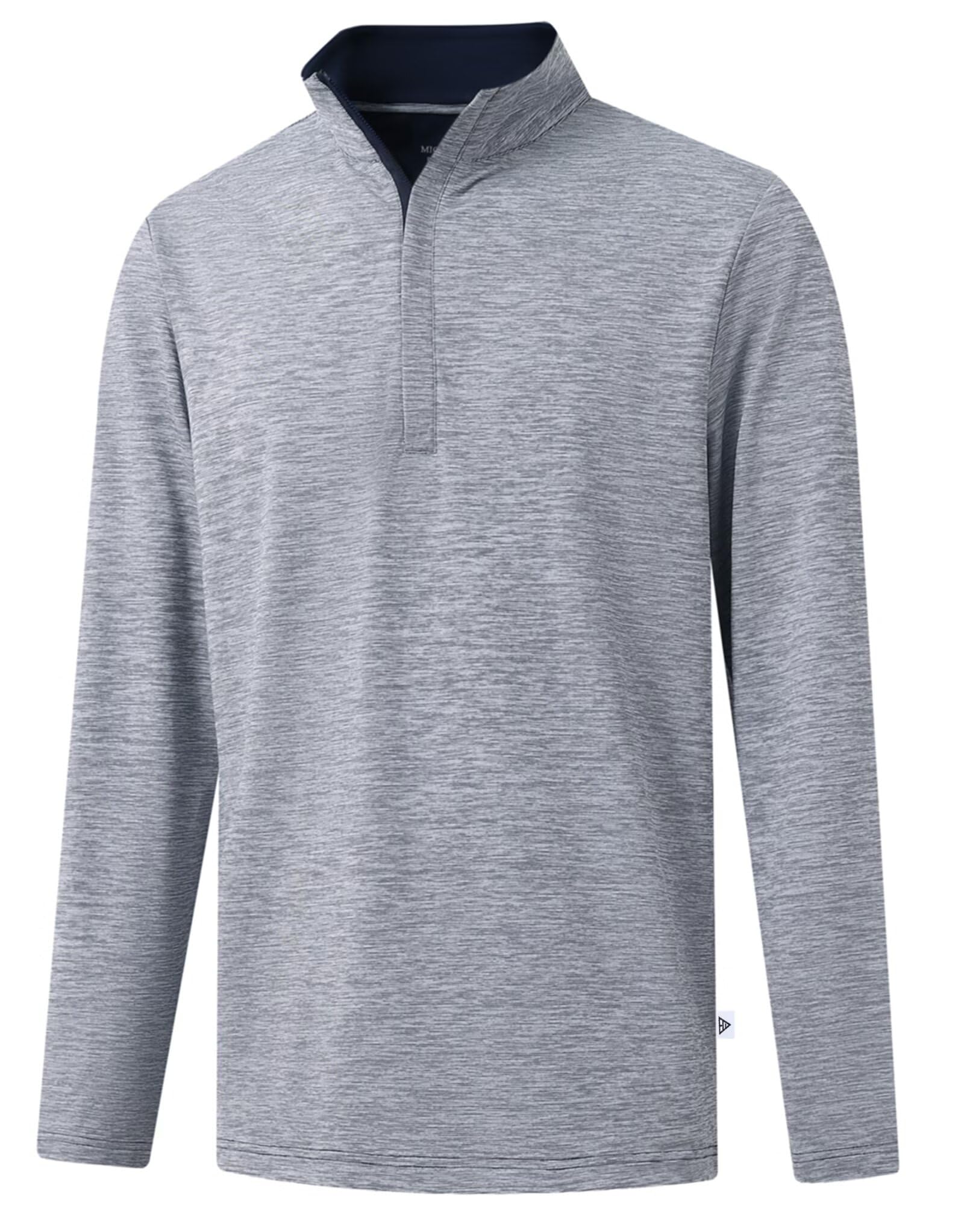 m maelreg Quarter Zip Pullover Men Dry Fit Brushed Performance Long Sleeve Mock Neck Sports Golf 1/4 Zip Sweatshirts for Men-picture-41