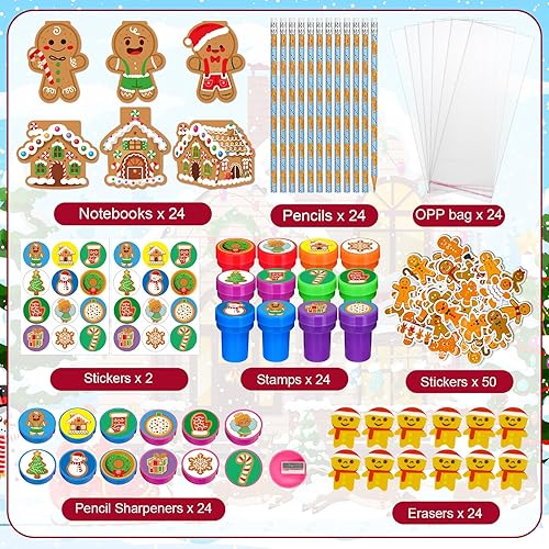 Miniatura 10 de Cinrobiye Juego de 194 piezas de copos de nieve de invierno congelados para fiestas, regalos de Navidad, aulas, intercambio, escuela, papelería,