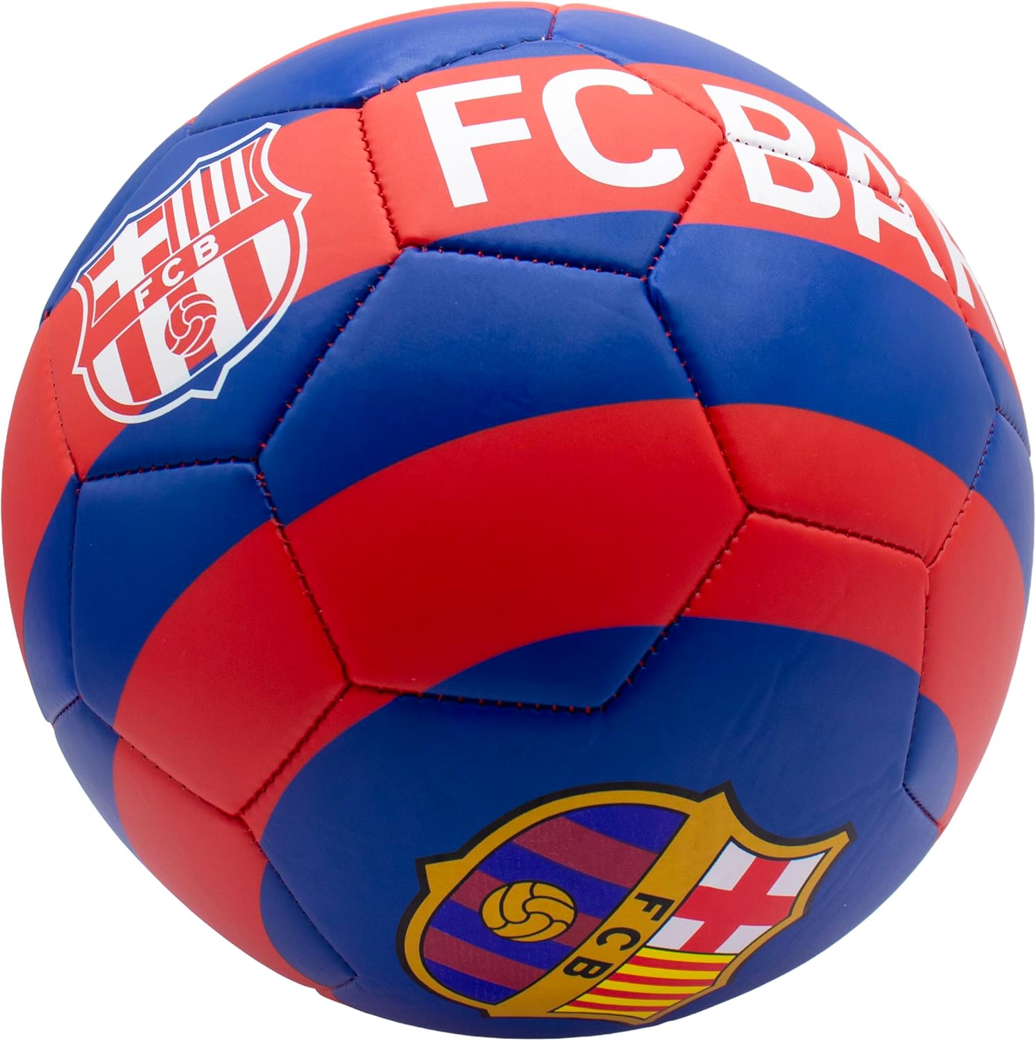 Maccabi Art Officially Licensed FC Barcelona Soccer Ball Size 5 – Barca Training Football, Durable Panels, Team Crest Logo, Indoor/Outdoor