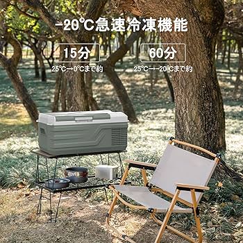 Amazon.co.jp: Alpicool 車載冷蔵庫 15L ポータブル冷蔵庫 急速