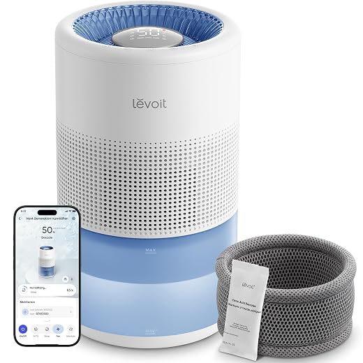 Levoit Evaporative Humidifiers for Bedroom, 19dB, Superior Studio Smart