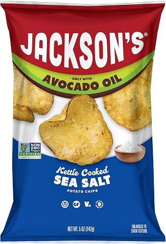 Jackson's Chips Avocado Oil Sea Salt Kettle Cooked Potato Chips