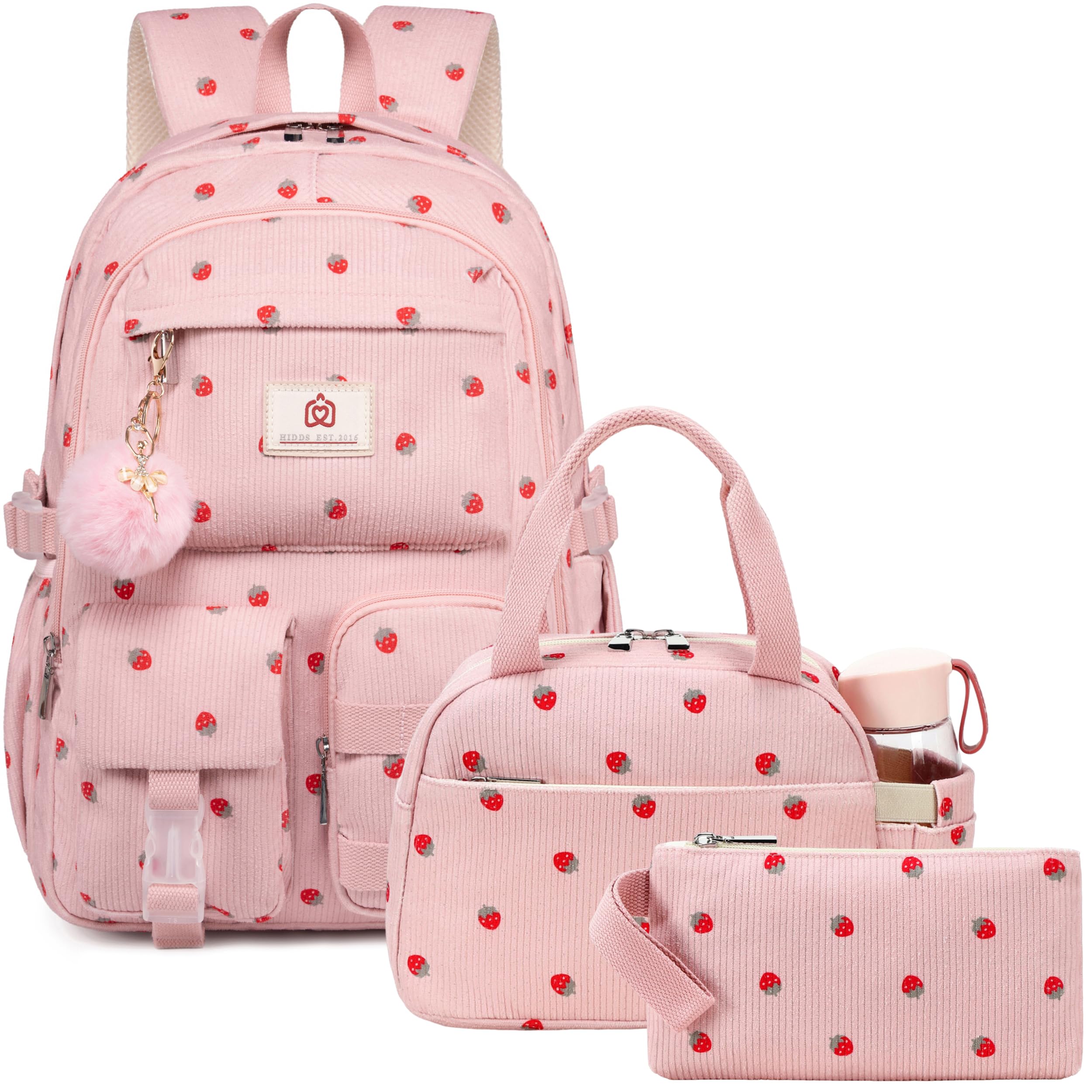 Hidds School Backpack with Lunch Box for Teens Girls Women 15 6 Inch Laptop College Backpacks with Lunch
