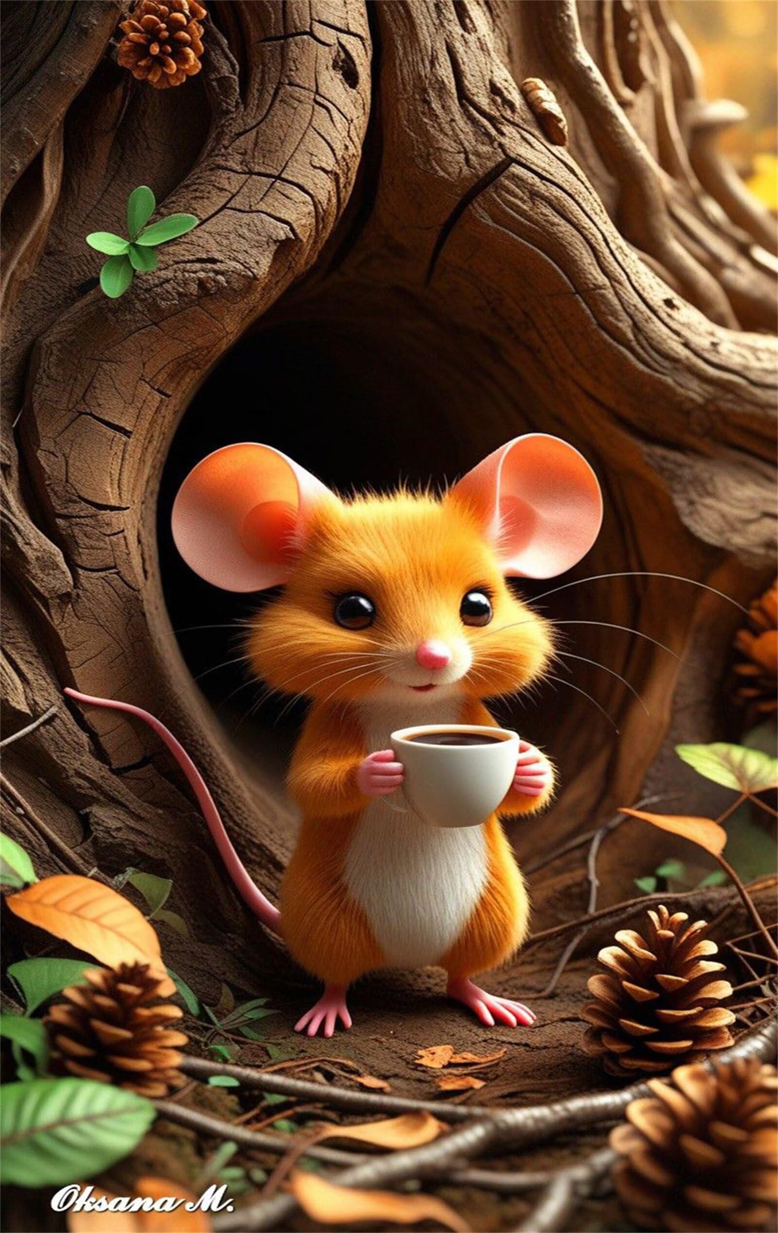 Puzzle 1000 Pieces Adultes Café Tree Mouse 75 x 50 cm Puzzle Adulte Jeu éducatif défi Jouet Puzzle Impossible 1000 Pièces Puzzles
