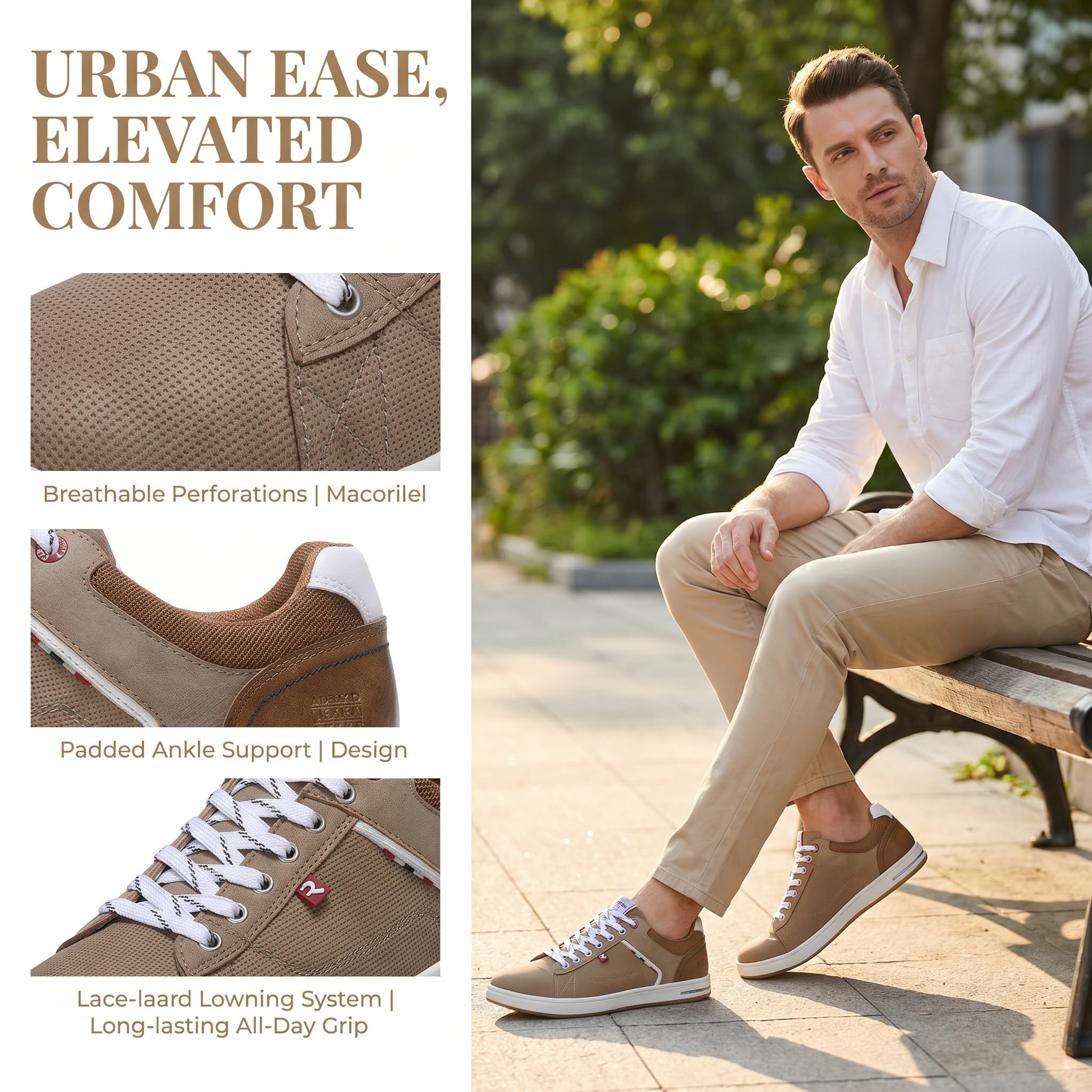 ARRIGO BELLO Chaussure Homme Baskets Sneakers Casual Sport Running Espadrilles Athlétique Courtes Fitness Tennis 41-46