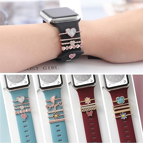 Miniatura 6 de Dijes para correas de reloj Apple Watch de 1.772 in, 1.732 in, 1.654 in, 1.614 in, 1.575 in, 1.496 in, 1.929 in, iWatch Ultra Series 9, 8, 7, SE, 6,