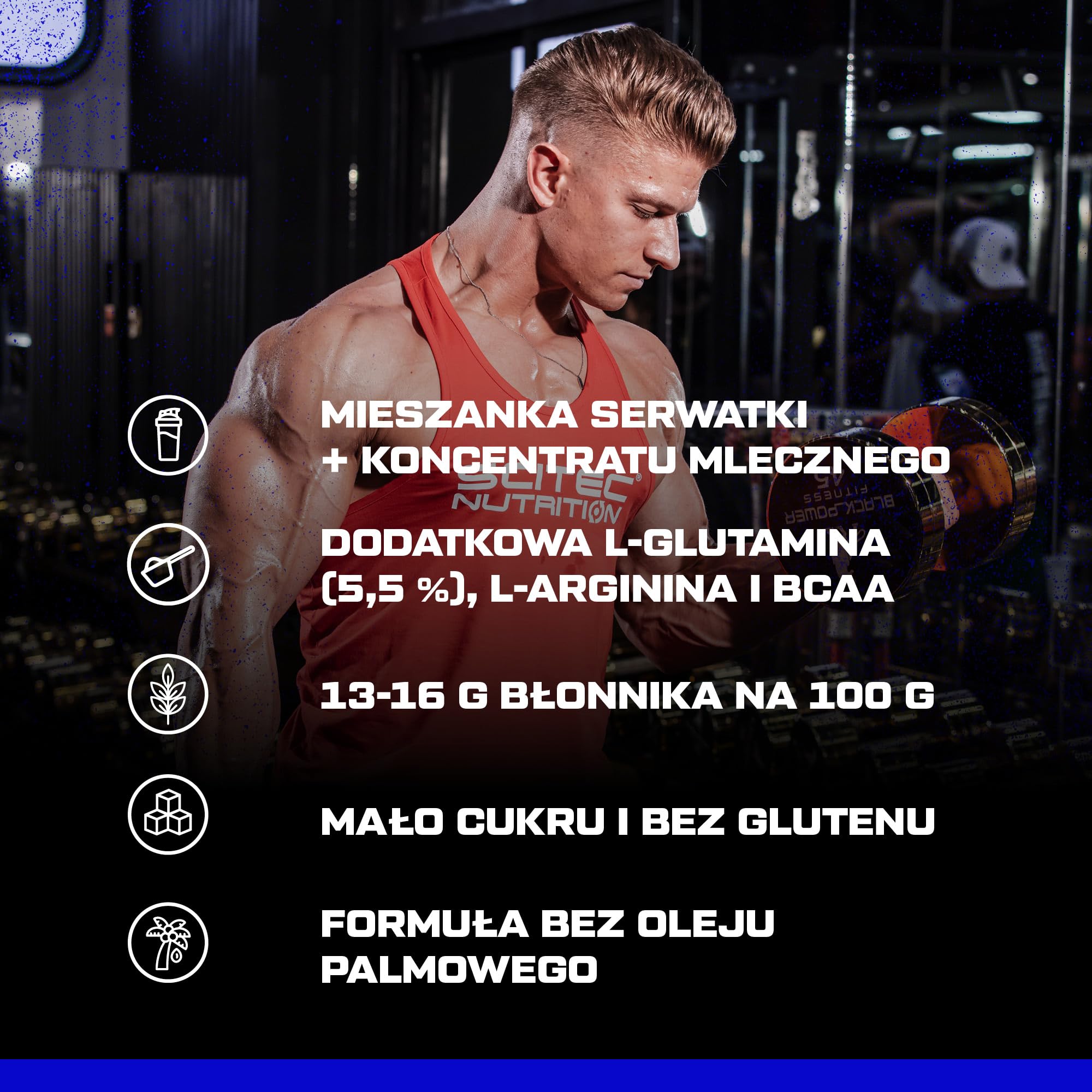 Scitec Nutrition Whey Infusion - Białko Serwatkowe i Mleczne z BCAA, L-Glutaminą, L-Argininą - Mało Cukru, Bezglutenowe, Bogate w Błonnik, 2000 g, Masło Orzechowe