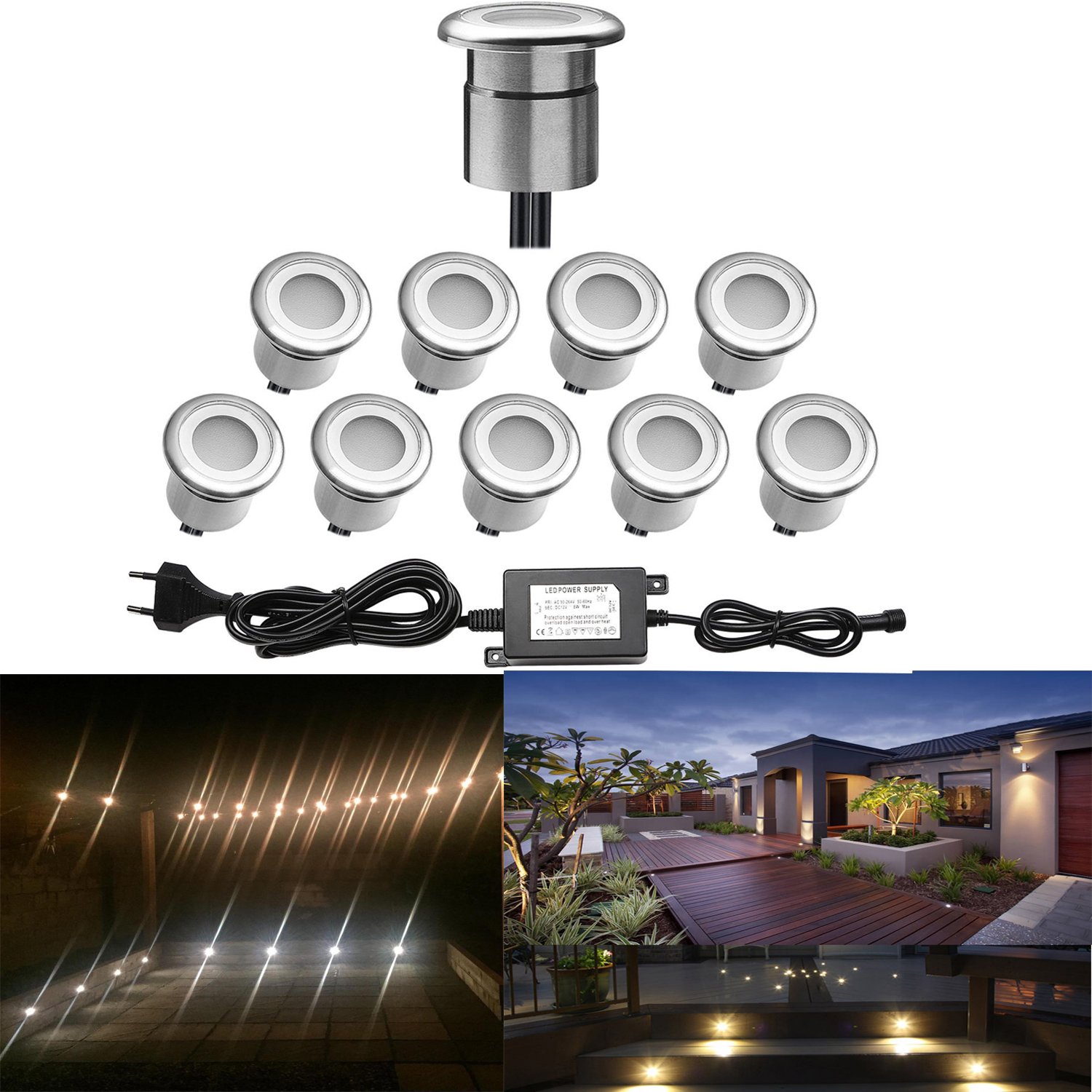 20x LED Einbauleuchten Für Draußen – IP67, RGB-Beleuchtung Für Garten, Terrasse & Wege