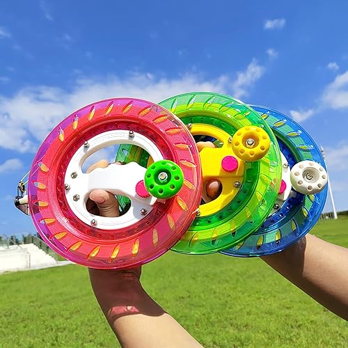 Miniatura 6 de Simxkai Carrete de cuerda de cometa, carrete de cometa, carrete de cuerda de cometa, bobinador de línea de cometa de 8 pulgadas de diámetro, viene