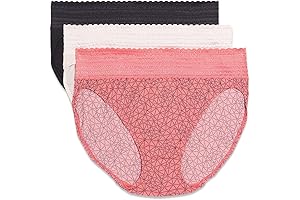 Warner's No Muffin Top Lace Trim Hi Cut Women's Panties