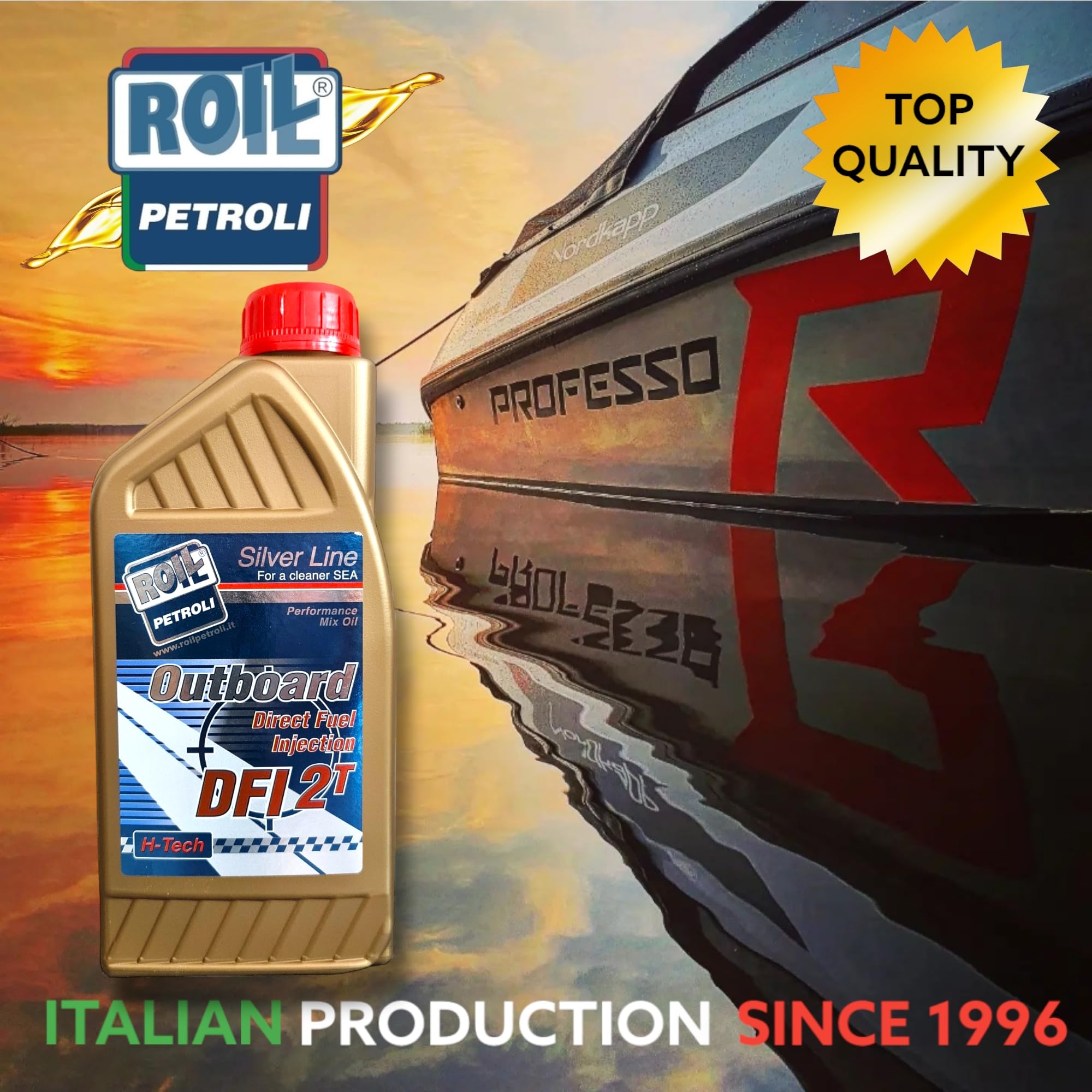 12 Litri di Roil Outboard 2T DFI - ►Lubrificante per Motori Evinrude -Johnson E-TEC e Fuoribordo Gruppo BRP◄ - Olio 100% Sintetico - Per motori di ULTIMA Generazione ad INIEZIONE Diretta