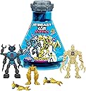 MRBEAST LAB Hybrids Multi Pack, Reveal Different Hybrid Parts to Create 2 Mix & Match Action Figures, Plus Parts of The Golden Panther Dragon, Fuse Beast Combinations, Lab-Bot vs GID Skeleton