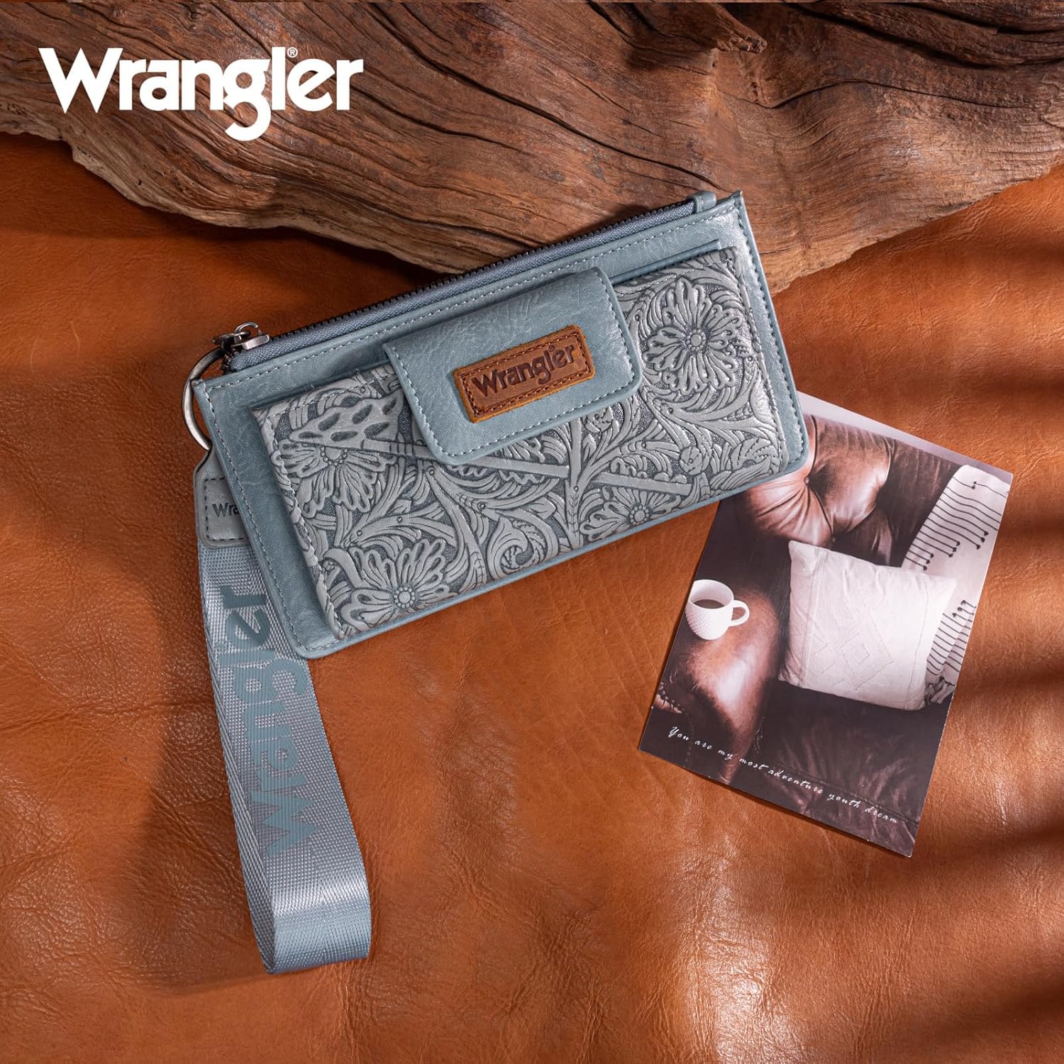 X Wrangler Wristlet Wallet for Women RFID Blocking Clutch Wallets Card Cases & Money Organizers Bifold Wallets with Coin Purse - Image 7
