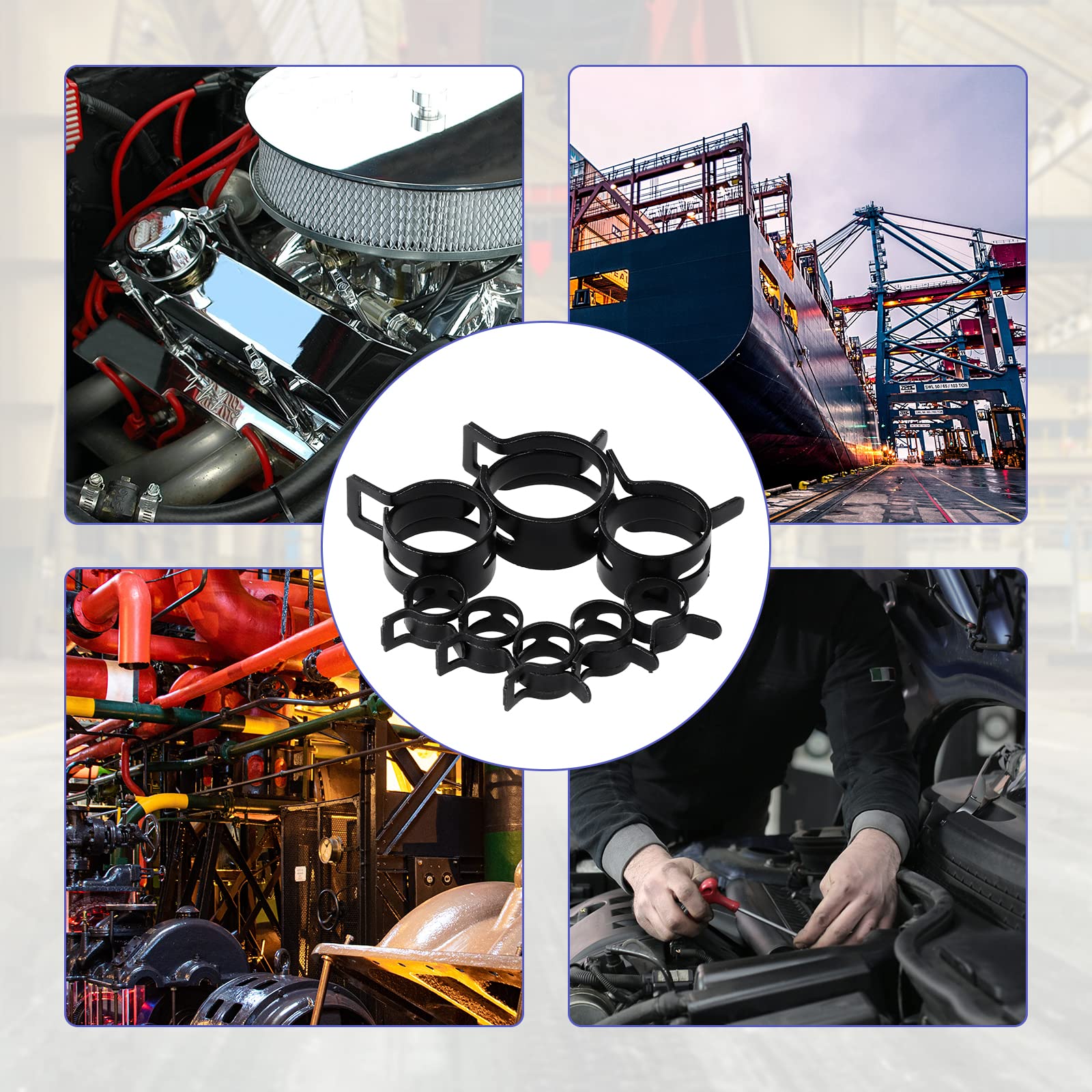 Connect Molla Clip - Per Connettori Della Linea Del Carburante 10pz