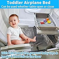 Vista 4 de Cama de avión para niños pequeños con bandeja de viaje para niños