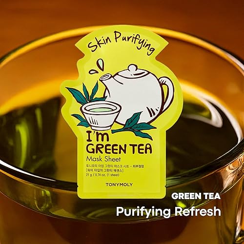 Miniatura 9 de TONYMOLY I'm Real Lotus Luminating Tea Mask mascarilla de loto en papel para iluminar la piel, 1unidad