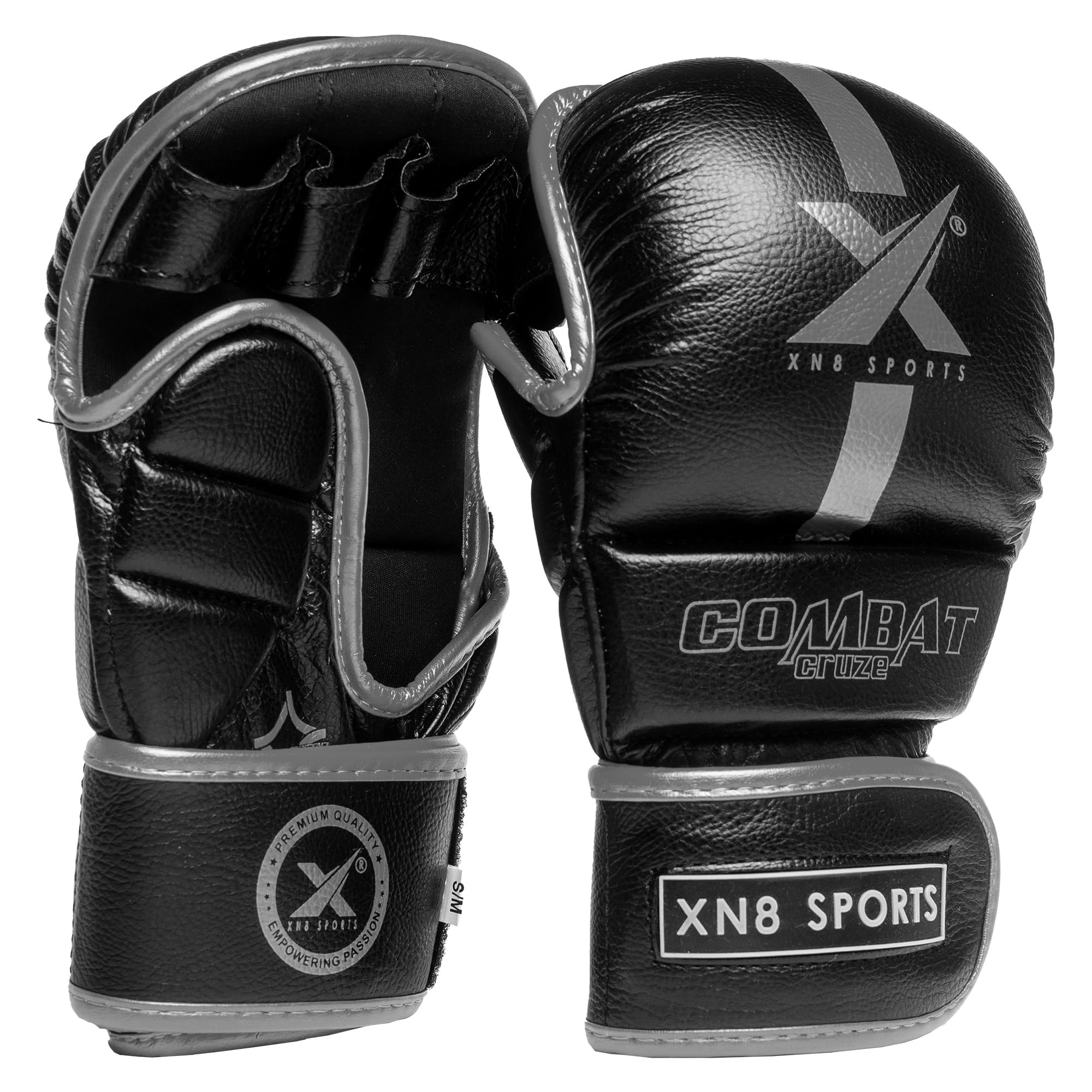 XN8 MMA Gloves for Martial Arts Training and Grappling Sparring Mitts for Kickboxing Muay Thai — image 1