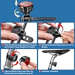 USB Ensemble de phares à vélo rechargeables,IP65 Phares et phares de montagne/route étanches,8+7 Modes d'éclairage,Lumière frontale super lumineuse avec projecteur et projecteur,Convient pour tous les vélos