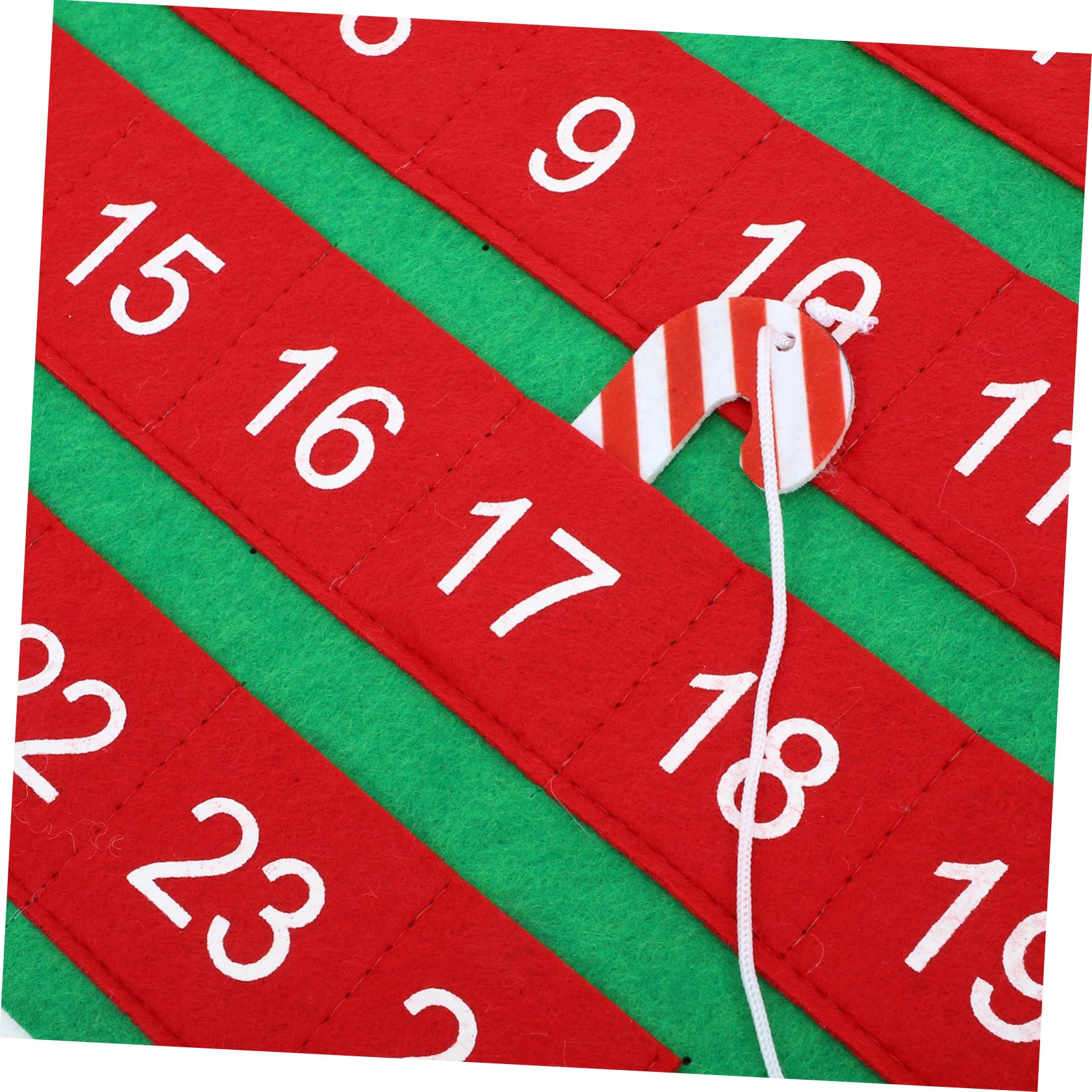 Weihnachts-countdown-kalender zum Aufhängen Filz-adventskalender für Tür oder Wand Dekorativer Weihnachtskalender mit Taschen für Spielerische Tageszählung bis Heiligabend