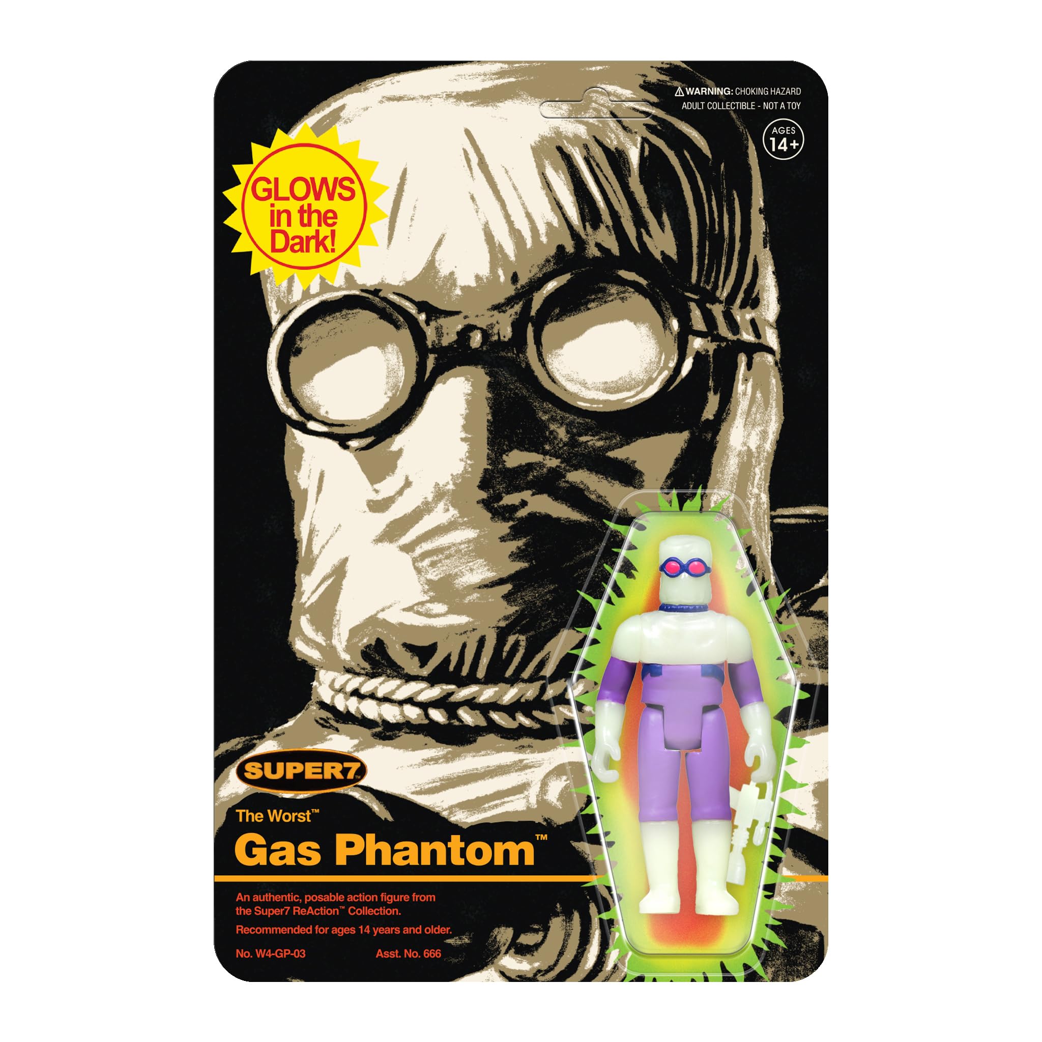 Amazon.com: Super7 The Worst Killer Gas Phantom (Monster Glow