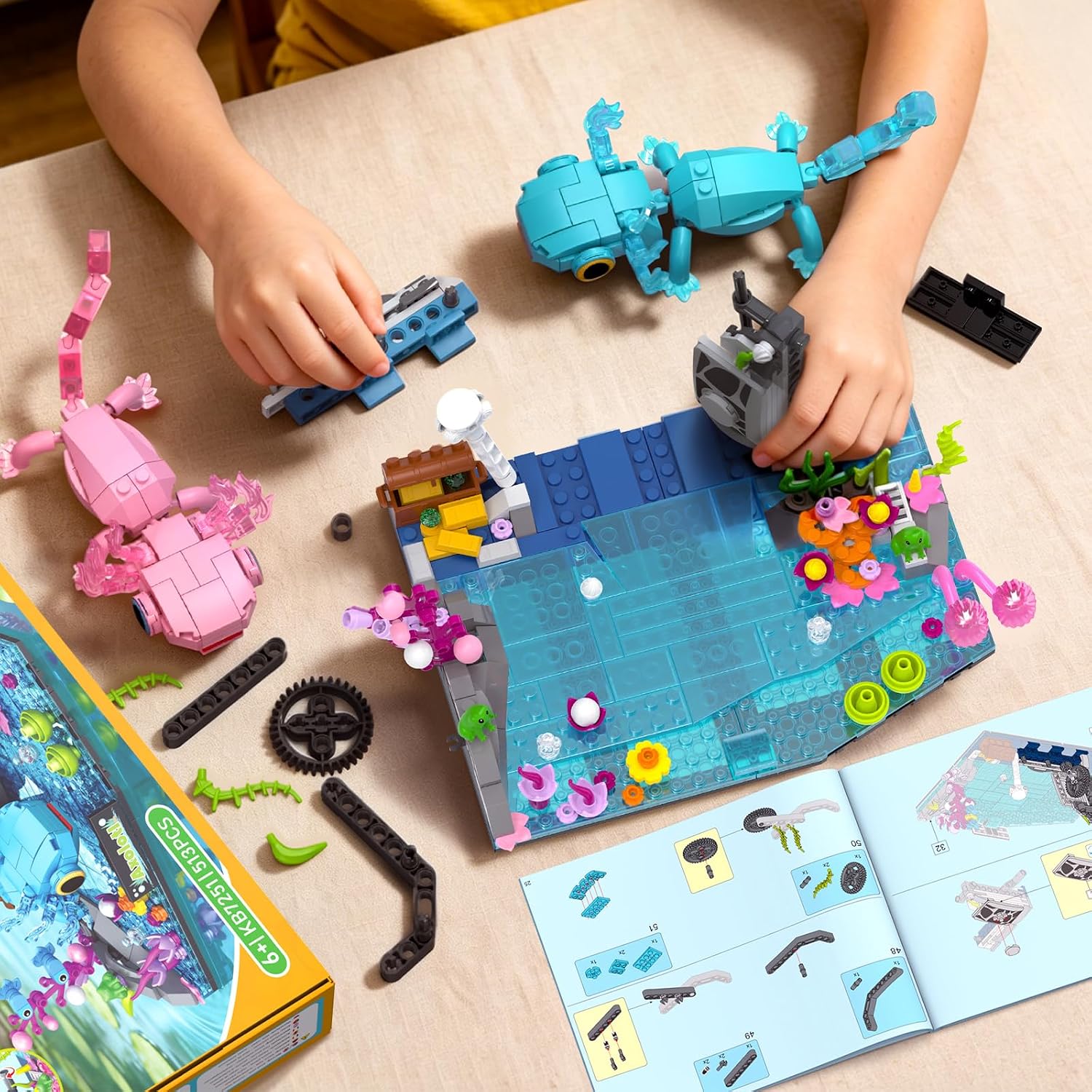 Axolotl Toy Building River Scenery Gifts