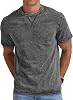 NITAGUT Men’s Distressed T-Shirts Cotton Crew Neck Vintage Tees Summer Casual Shorts Sleeves Tops