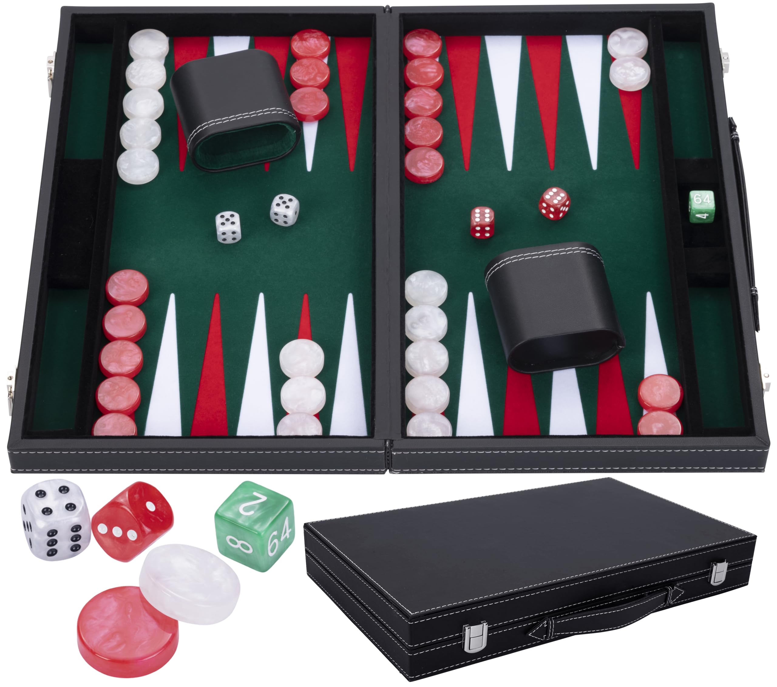 backgammon luxe 15 pouces mallette