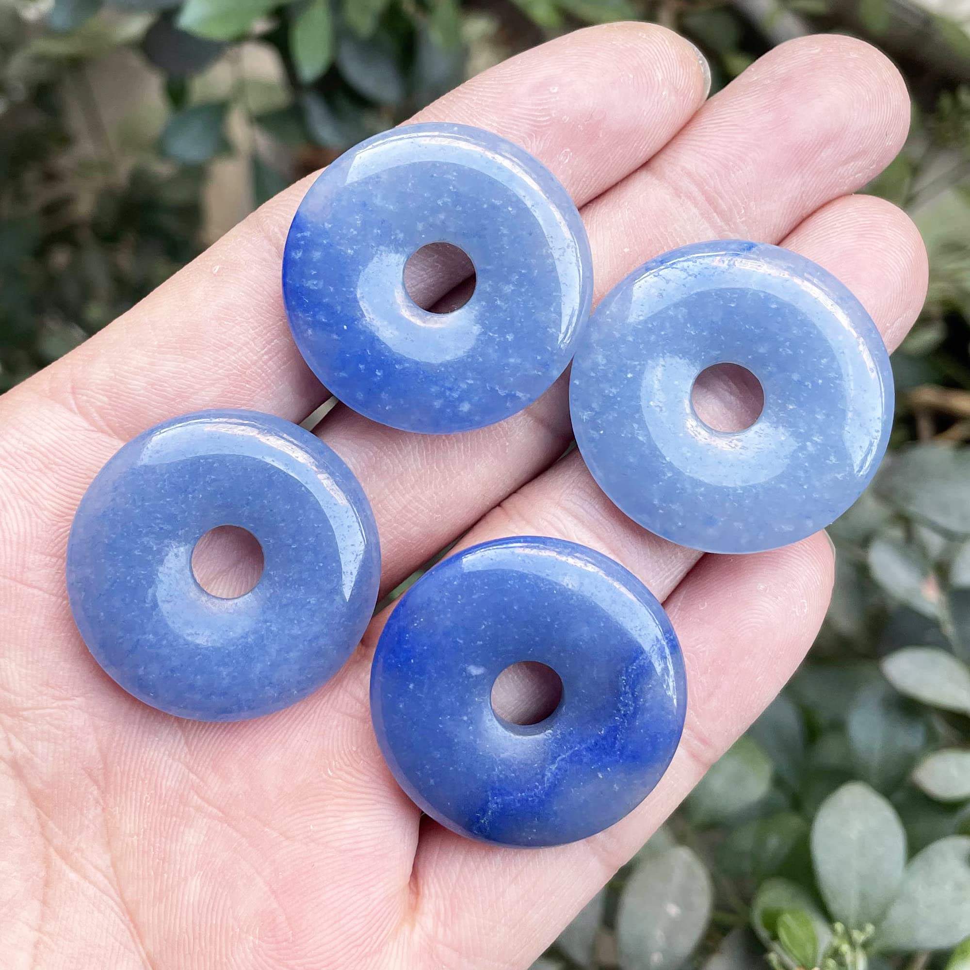 Amazon.com: Neyisaa Large Hole 7mm Round Gemstone Disc Lucky Coin