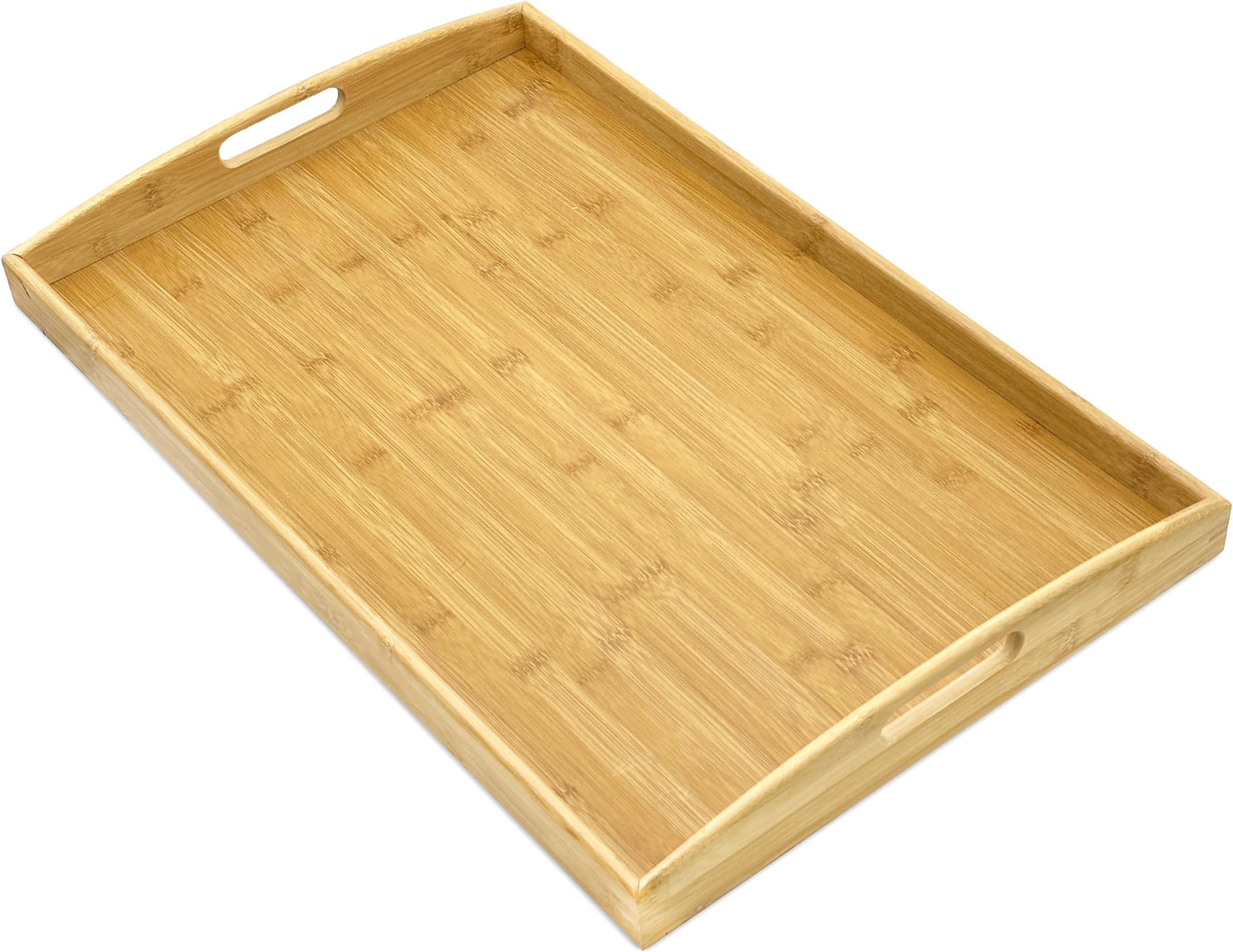 ModernLuxy 24" x 14" Extra Large Decorative Bamboo Serving