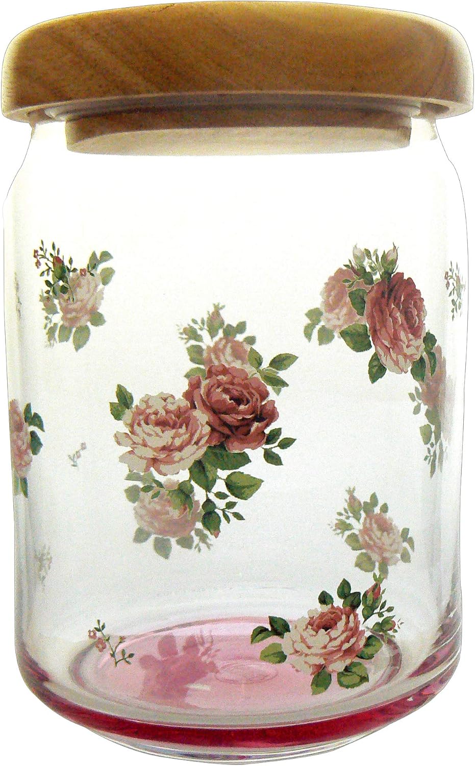 Romantic Rose Wood Lid Canister 540727
