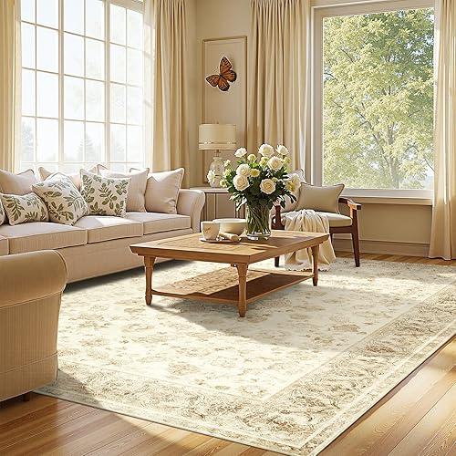 Vista 110 de jinchan Alfombra de pasillo lavable de 2 x 10 pulgadas, estilo vintage, envejecida, para interiores, delgada, tradicional, con estampado floral