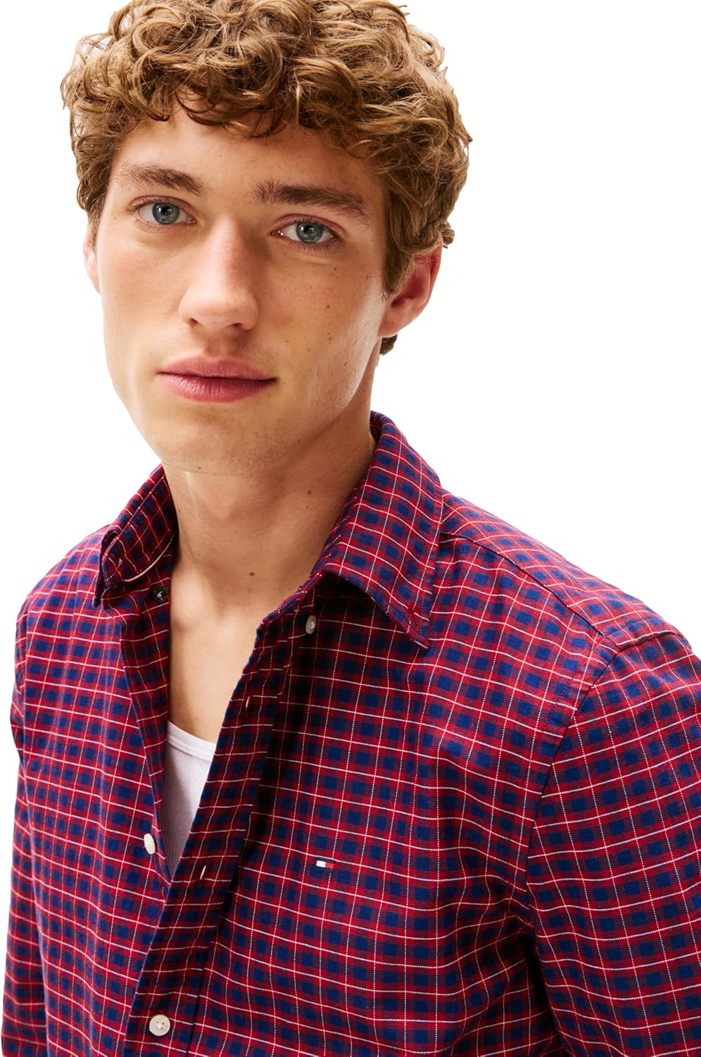 Tommy Hilfiger Mens Long Sleeve Oxford Shirts in Regular Fit, Men's Button Down Shirts, Also Available in Big and Tall - Image 2