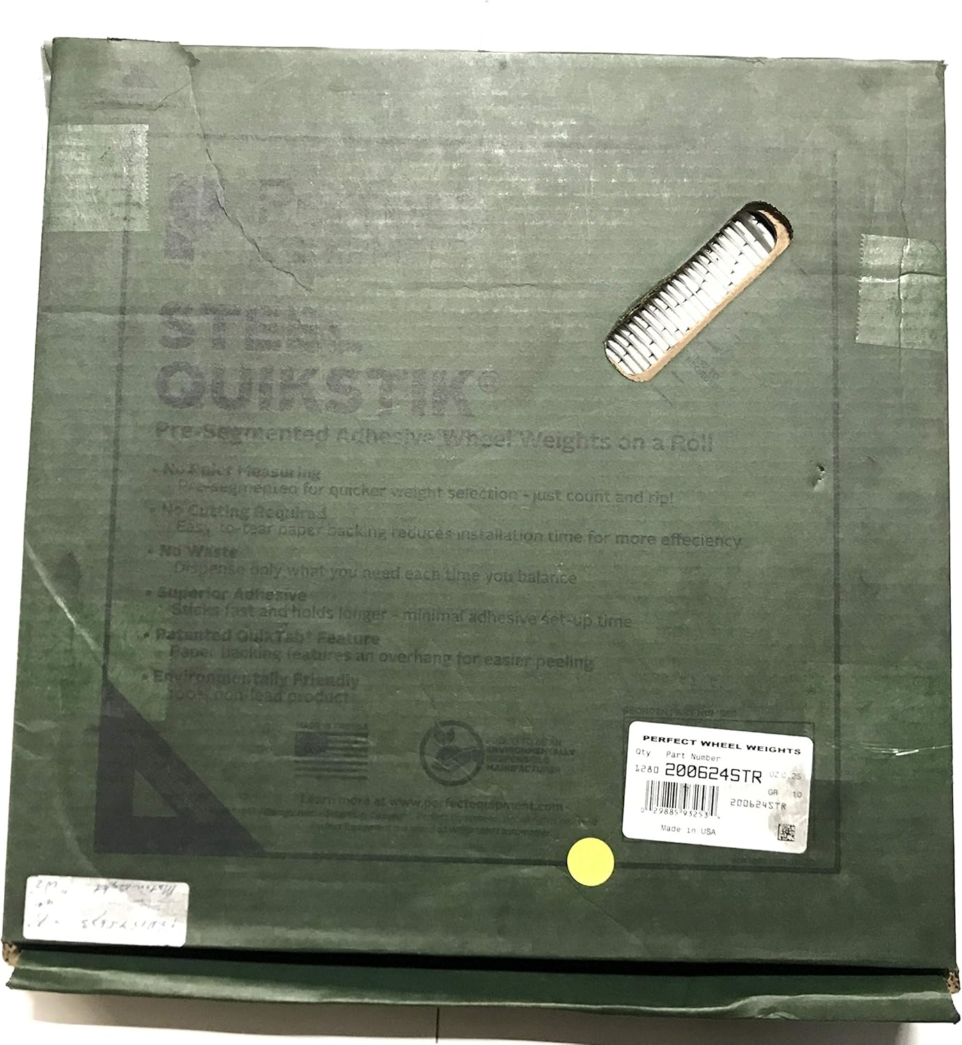 WEGMANN Automotive Adhsv Wheel Weight, 1280 Piece, 0.25 Oz