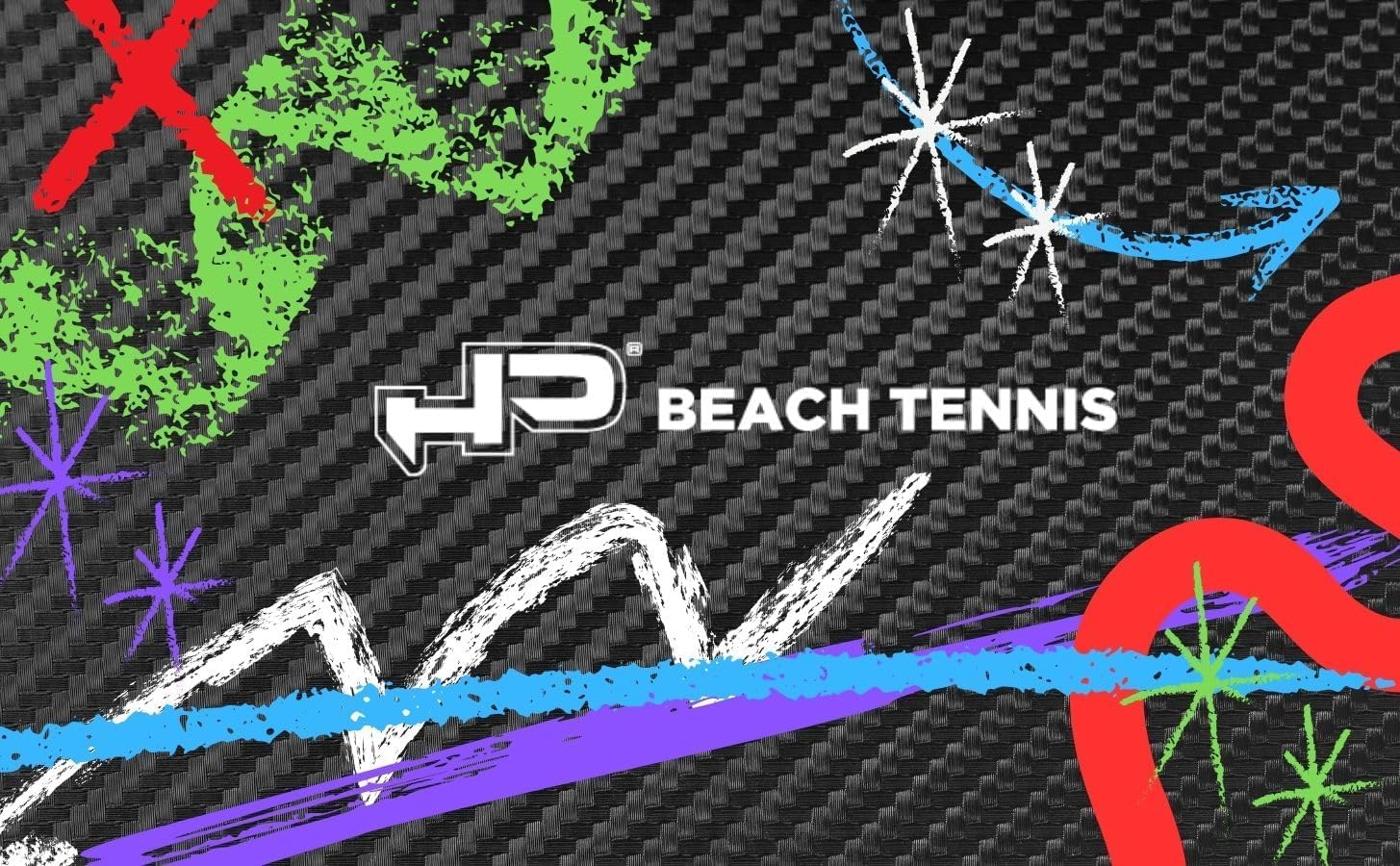 Racchetta Beach Tennis 100% Carbonio 3K HP SPIDER - Eva High Power - Profilo 20 mm - Dennis Valmori