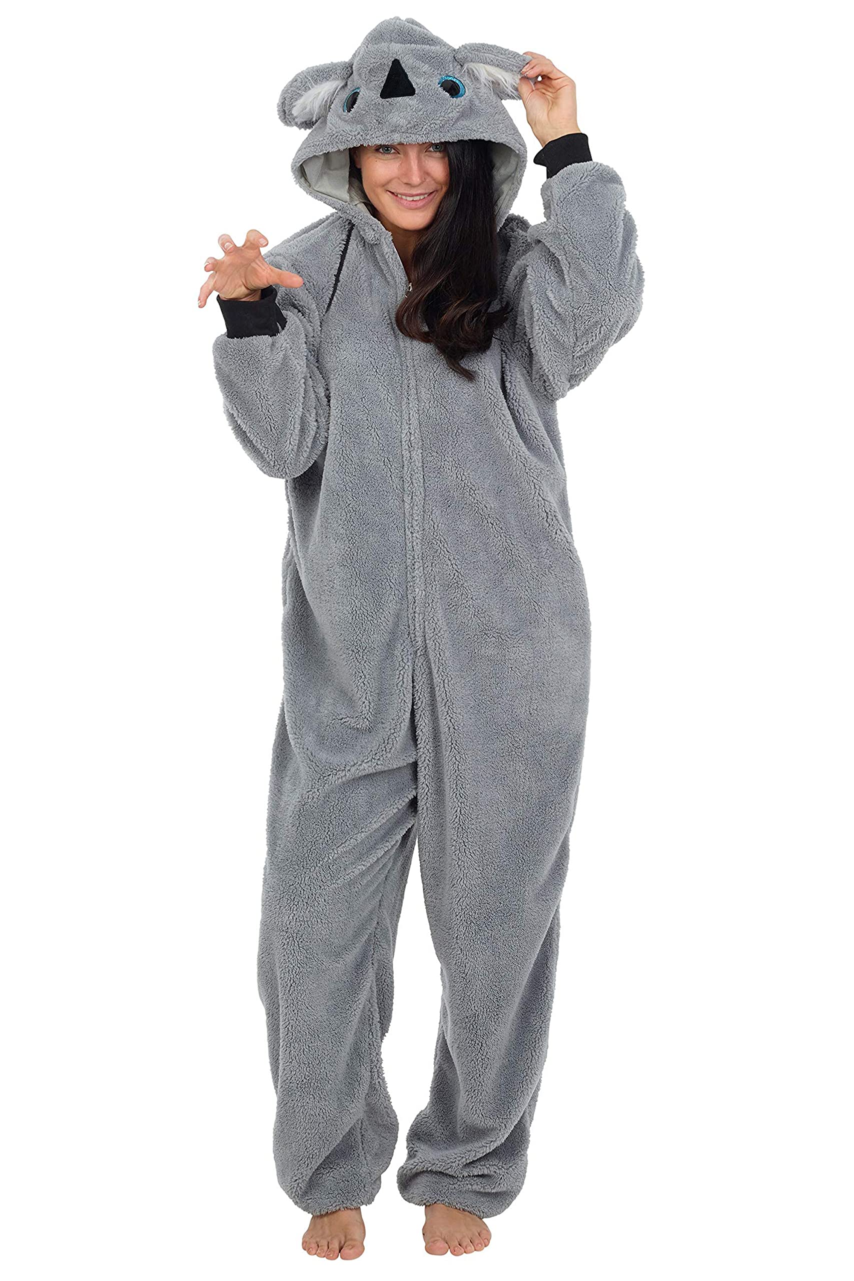 CityComfort Combinaison Pyjama Femme, Grenouillère Femme Pyjama Onesie Tout en Un en Polaire S-XL