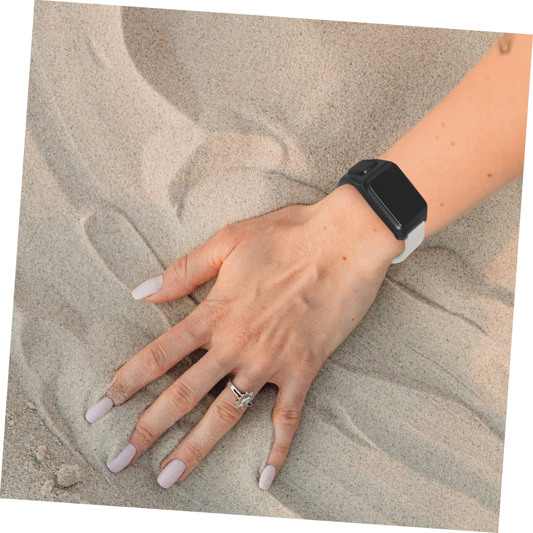 Housoutil cinghia uomini silicone Uomo donne accessori orologi cinturino gomma cinturino rubber accessorio orologio cinturino per smartwatch guarda cinturino dell'orologio Gel di silice rosa