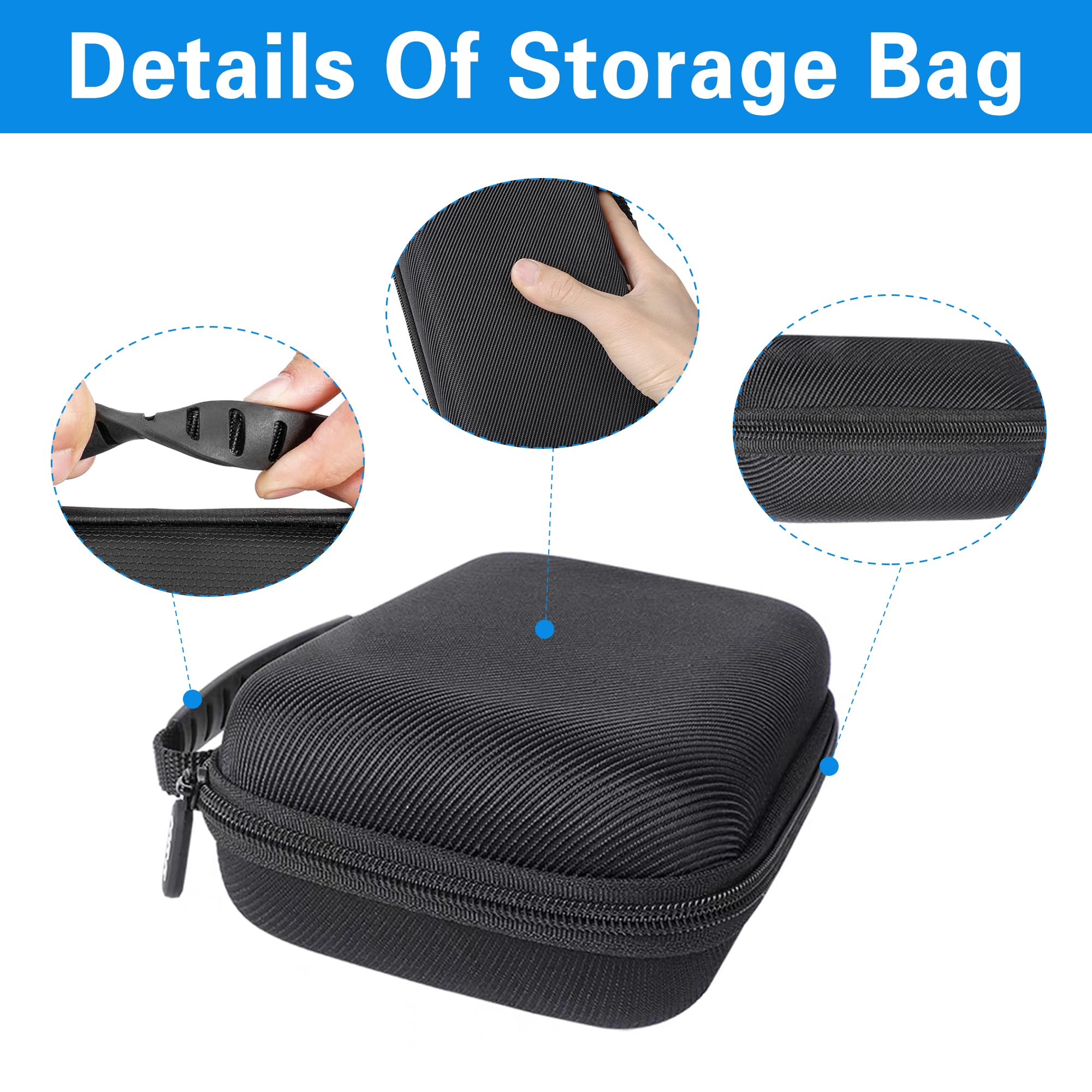 Osmo Pocket 3 Tasche, Tragbarer Aufbewahrungs Koffer aus PU, Tasche für DJI Osmo Pocket 3, Carrying Case kompakte Reiseschutz Tasches für DJI Osmo Pockets 3 Creator Combos Zubehör