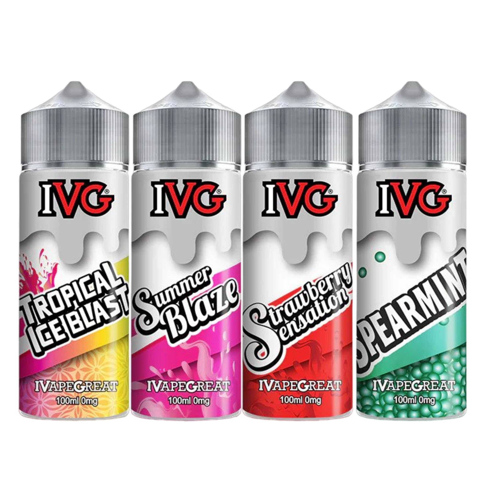 what is white gummy vape flavor IVG Vape Juice E Liquid 100ml Shortfill 0mg ELiquid 70VG 30PG Summer Blaze  Blue Raspberry Forest Berries Ice No Nicotine