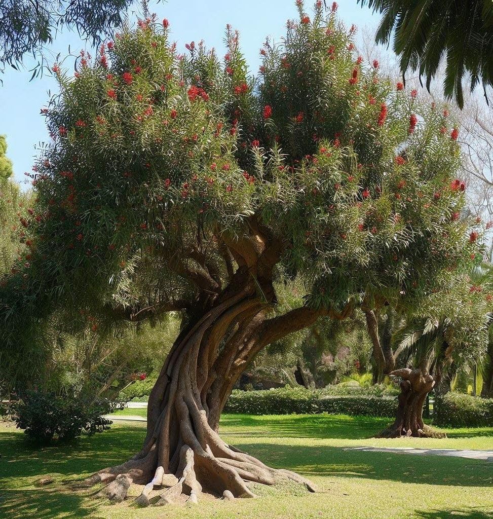 Callistemon rigidus (Stiff Bottlebrush) Shrub Seeds, Striking Bottlebrush-Like Red Flowers, Seeds by MySeeds.Co, You Choose The Amount (0.5 oz)