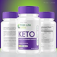Vista 7 de rize labs- Trim Life Labs Keto Cápsulas - Píldoras de pérdida de peso - Fórmula de apoyo de máxima fuerza, suplemento Keto+ACV (180 cápsulas)