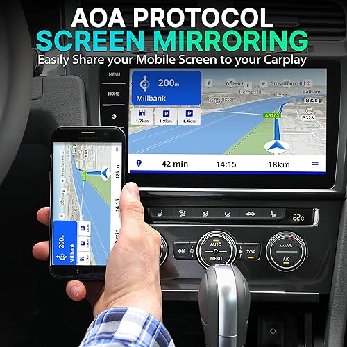 Miniatura 3 de Pyle Caja inalámbrica Carplay iA, 4 GB RAM 64 GB ROM, 2.4 GHz, 5 GHz Dual Band WiFi BT Octa Core 64 bits D, 4K Full HD, H.265, USB3.0 Android Box,